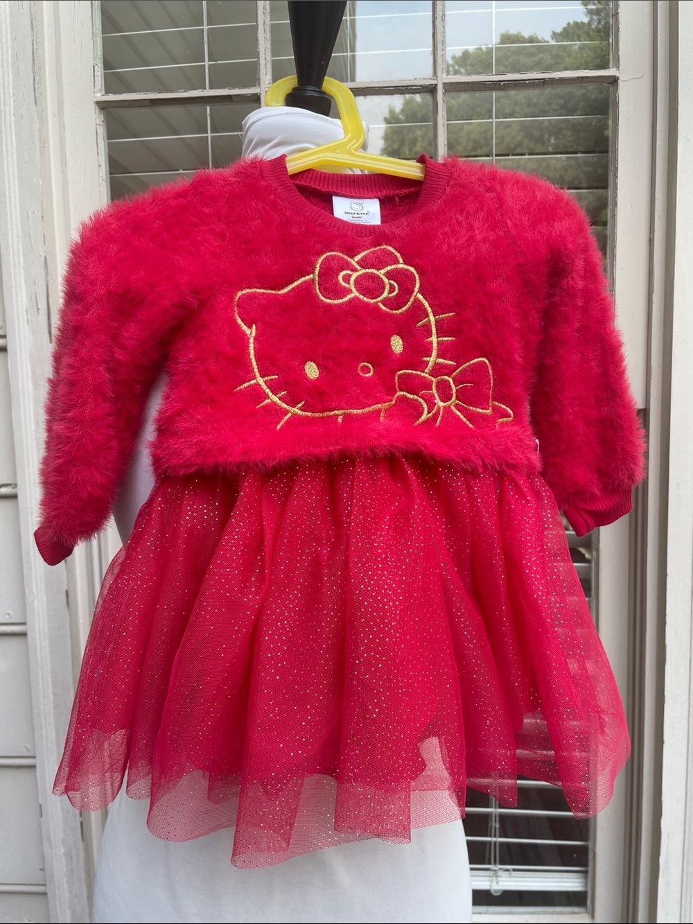 NWT- Hello Kitty Toddler Girls Knit Tutu Dress Size 12M